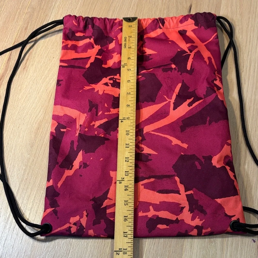 Columbia Vibrant Pink and Orange Drawstring Bag